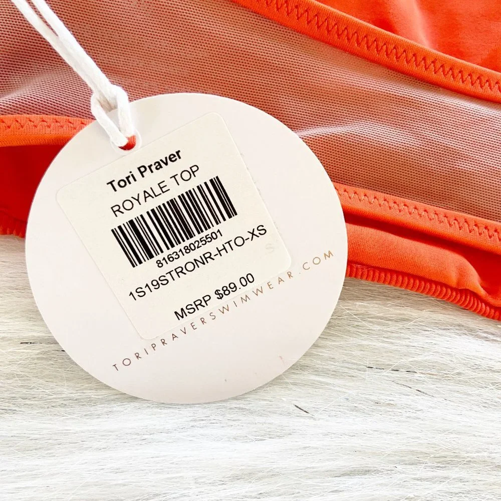 NEW Tori Praver Sheer Mesh Back Royale Bikini Top - Picture 9 of 9